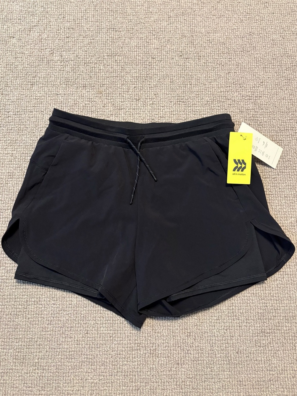 All in Motion Girls 2-in-1 Athletic Shorts (Girls XL / 14)